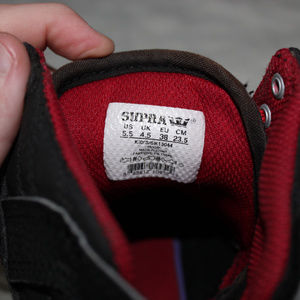 Black/Red Supra Basketball shoes